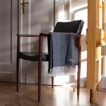 Extremely elegant, unique, luxury natural alpaca wool blanket
