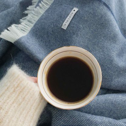 Long autumn evenings under a warm alpaca wool throw