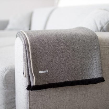 Luxury and unique alpaca wool blanket