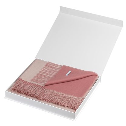 Portofino Pink alpaca throw perfect for a woman