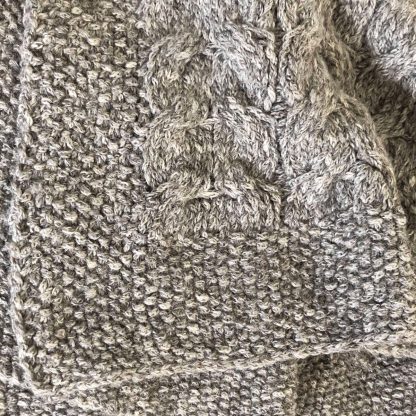 Artisan blanket made of alpaca wool and pima cotton