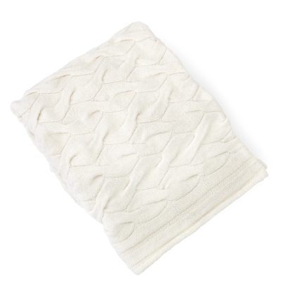 Hand-woven blanket made of alpaca and cotton