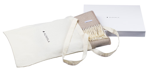 Elegant blanket in a gift pack